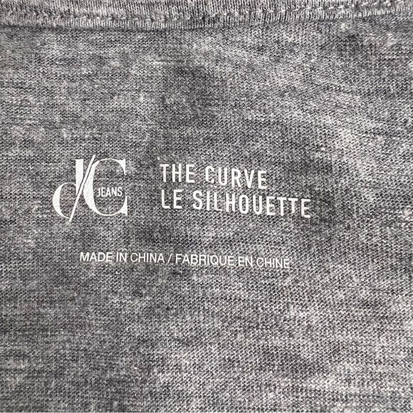 Pennington's DC Grey Scoop Neck Cut out 3/4 Sleeve Size X - Picture 3 of 9